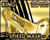 ! GOLD KING Spiked Mask