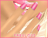 *F~ Pink Dainty Nails