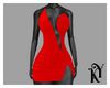 K - Red Slit Dress