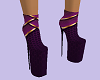 Purple dress Boots