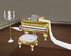 White/Gold Elegant Piano