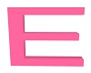 Pink Letter E