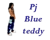 pj blue teddy