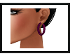 {G} Purple Hoop Earrings
