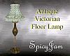Antq Victn Floor Lamp Bl