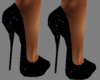 Shimmery Blk Velvet Pump