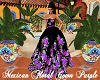 Mexican Floral Gown Purp