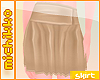 *M Cream Pleated Skirt