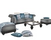 sofa blue gray