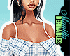 ! Off Shoulder Plaid