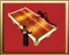 Gold Fire Pool Table