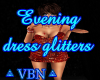 Evening dress glitters R