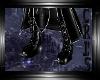 Dark demon black boots