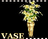 Periwinkles in Gold Vase