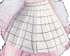 White line Pleated Skirt