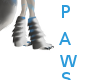 Metalic Blue Wolf Paws