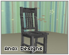 !-AD Black Wood Chair