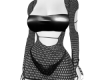 Black dress fishnet