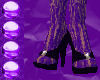 Purple Overknee Shoe