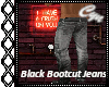 Black Bootcut Jeans