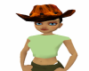 Fire Orange Cowgirl Hat