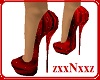 Blood Red Glitter Pumps