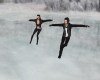 :L: SNOW COUPLE SKATING
