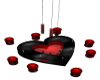 red/blk heart table