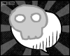 ! Sticker: skull.