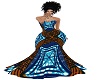 African Blue Ajai Gown