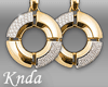 K* Gold Earrings