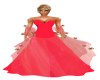 Coral fantasy gown