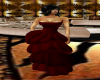 Elegant Red Poofy Dress