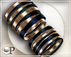 Gold & Blue Bracelet L
