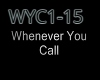 WHENEVER YOU CALL