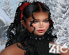 Ribbon Hair Black *Red