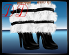 White Fur Boots Black V2