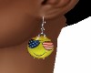 USA SMILEY EARRINGS