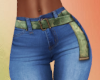 Classic Jeans/Sage Belt