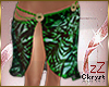 cK Sarong Bikini Green