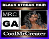 BLACK STREAK HAIR