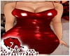 (A) Red Vinyl Dress