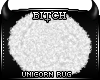 !B Unicorn Xmas Rug