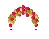 PINK N GOLD BALLOON ARCH