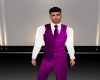 suit vest purple W