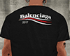 black balenciaga t-shirt
