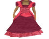 red wine gala dress