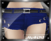 !H! Blue Mini Shorts 