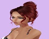 Auburn Red Updo