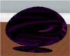 purple/black egg chair
